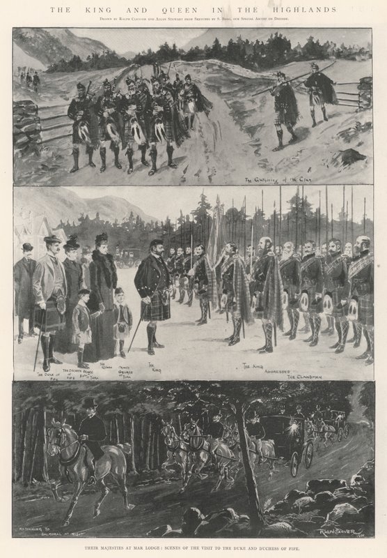 Król i królowa w Highlands autorstwa Ralph Cleaver