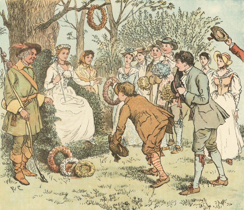 Chodźcie dziewczyny i chłopaki autorstwa Randolph Caldecott