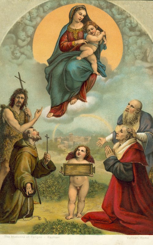 Madonna z Foligno (chromolit) autorstwa Raphael (1483 1520) (after)