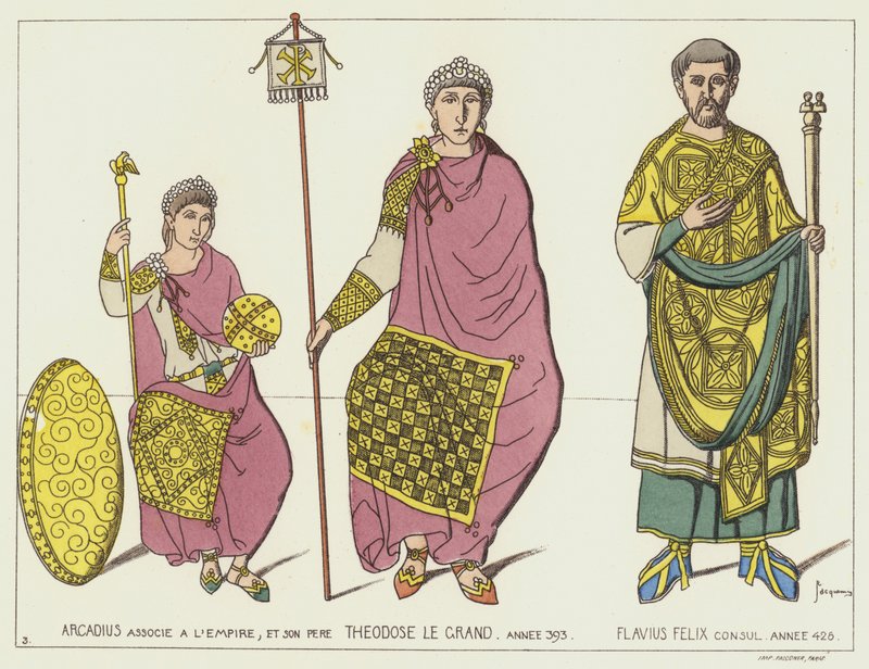 Arkadiusz i Teodozjusz autorstwa Raphael Jacquemin