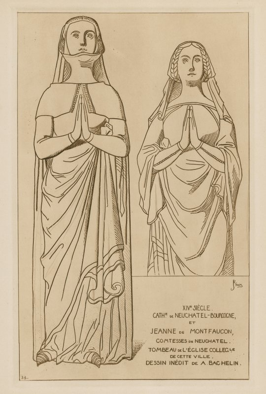Hrabiny z Neuchatel, XIV w. autorstwa Raphael Jacquemin