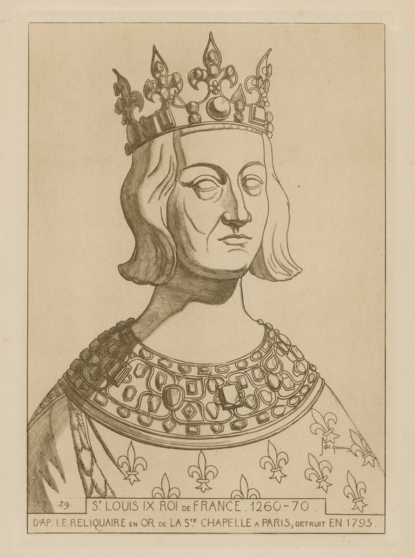 Św. Ludwik IX, król Francji, 1260-1270 autorstwa Raphael Jacquemin