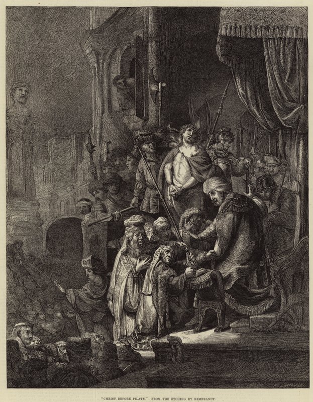 Chrystus przed Piłatem autorstwa Rembrandt van Rijn