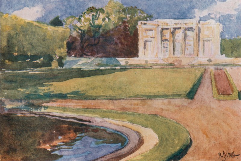 Petit Trianon, Wersal autorstwa Rene Binet