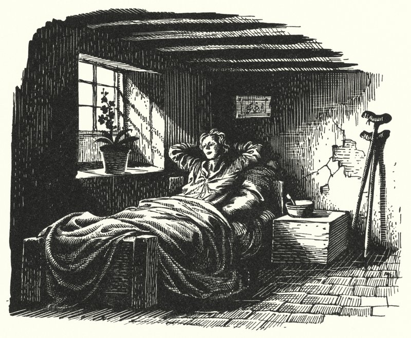 Hans Christian Andersen: Anioł (lito) autorstwa Rex (after) Whistler