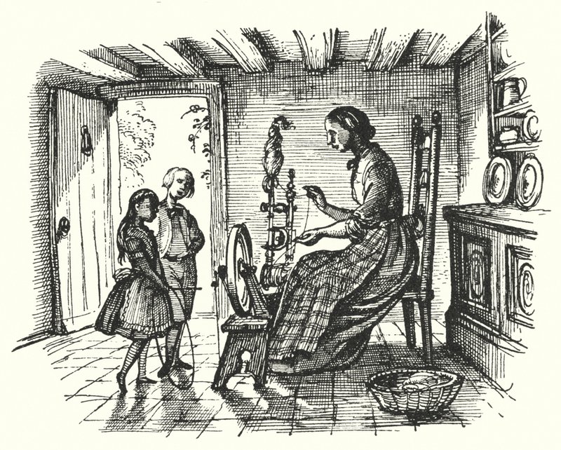 Hans Christian Andersen: Len (lito) autorstwa Rex (after) Whistler
