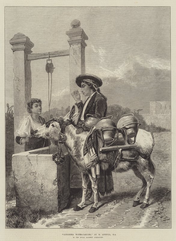 Alhambra Water-Carrier autorstwa Richard Ansdell