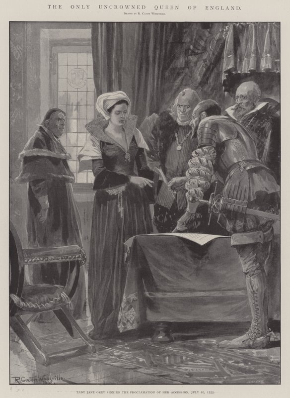 Jedyna Niekoronowana Królowa Anglii autorstwa Richard Caton Woodville junior