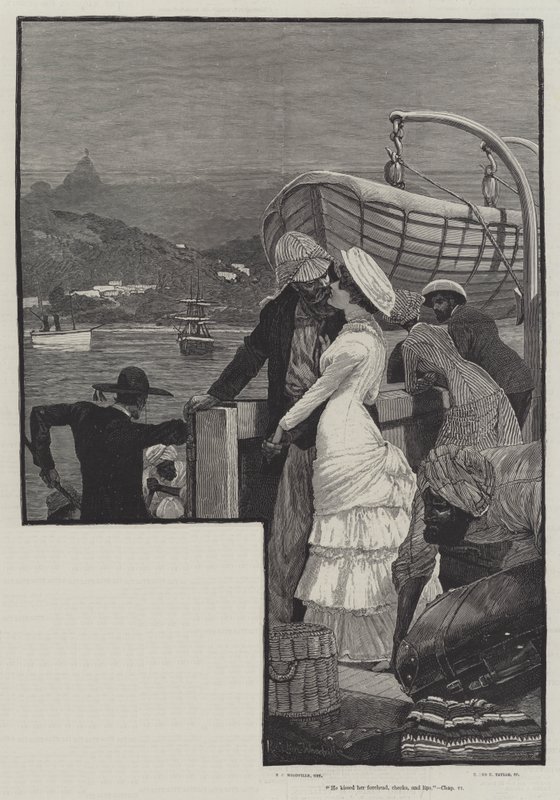 Byli małżeństwem — Walter Besant i James Rice autorstwa Richard Caton Woodville junior