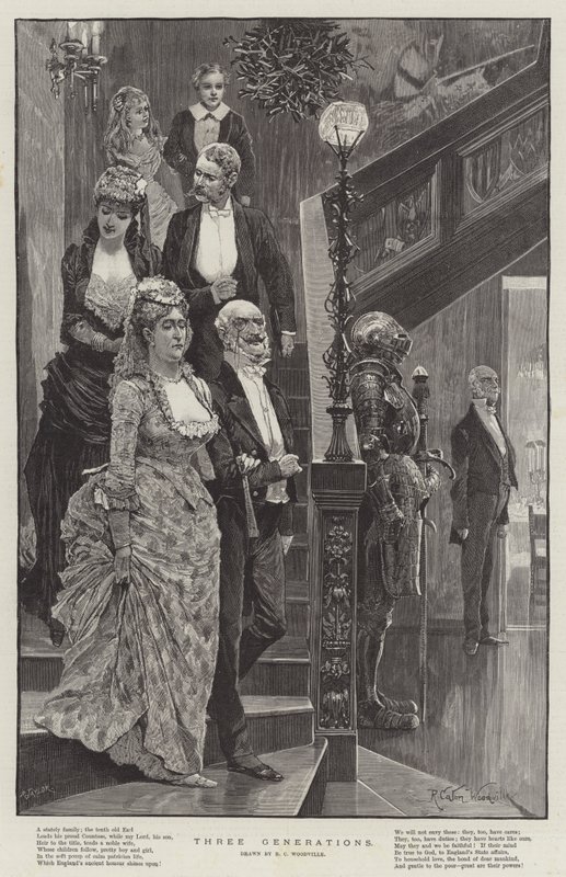Trzy generacje autorstwa Richard Caton Woodville junior