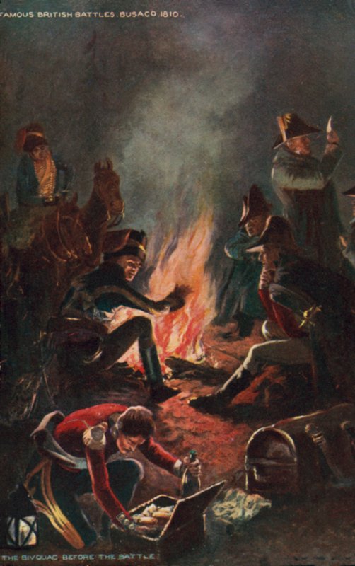 د پرتګال د بوساکو د جګړې څخه مخکې، د ټاپووزمې جګړه، 1810 پولی autorstwa Richard Caton II Woodville