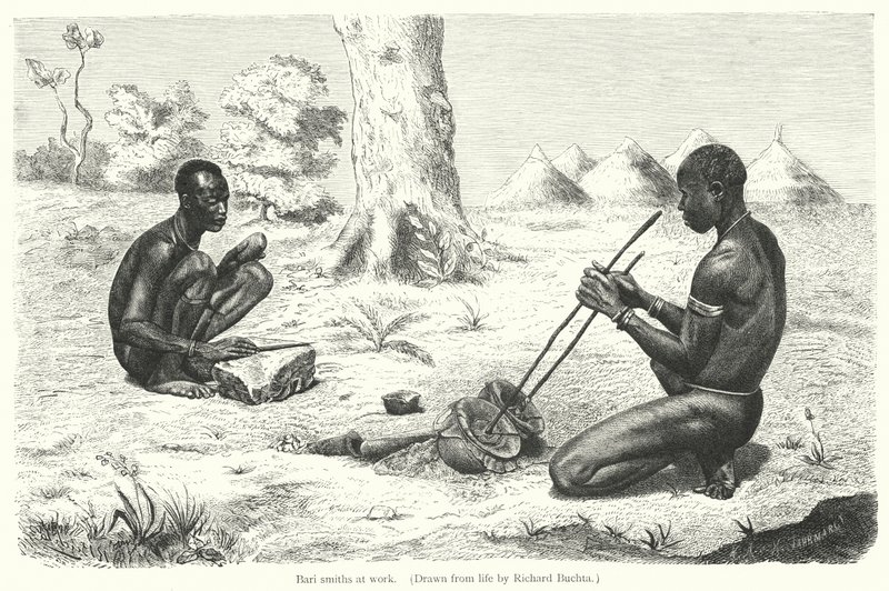 Kowale z Bari przy pracy (grawerowanie) autorstwa Richard (after) Buchta
