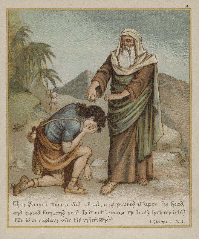 Samuel namaszcza Dawida autorstwa Richard Andre