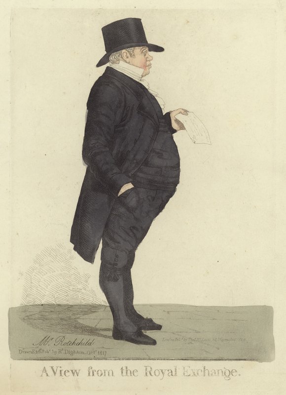 Nathan Mayer Rothschild, 1817 r. autorstwa Richard Dighton