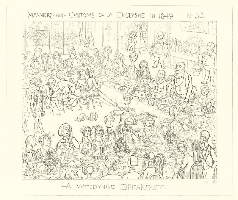 1849, Śniadania weselne autorstwa Richard Doyle
