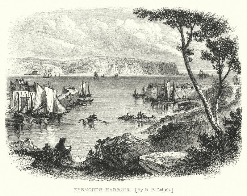 Port Eyemouth (grawerunek) autorstwa Richard Principal (after) Leitch