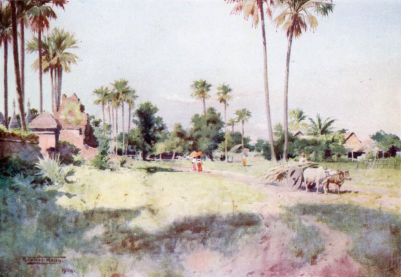 Ulica w Taungdwingyi autorstwa Robert George Talbot Kelly