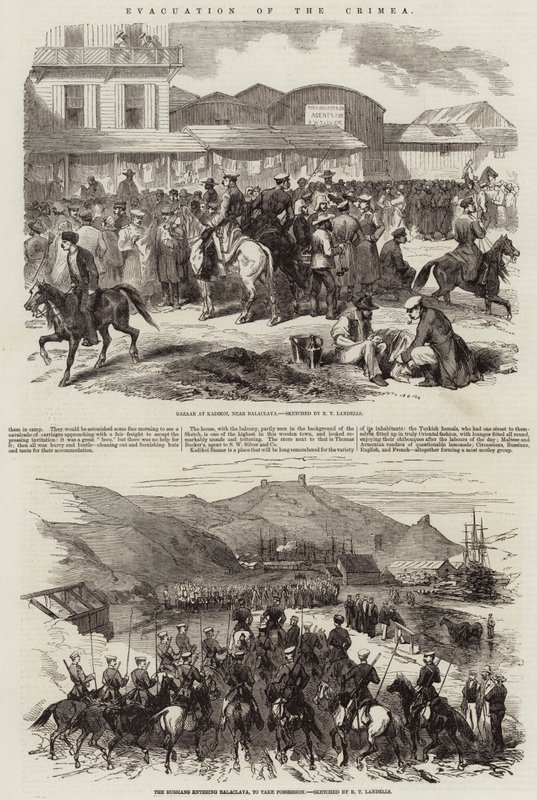 Ewakuacja Krymu autorstwa Robert Thomas Landells