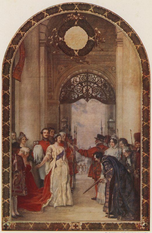 Otwarcie Giełdy Królewskiej przez królową Wiktorię, Londyn, 1844 r. autorstwa Robert Walker Macbeth