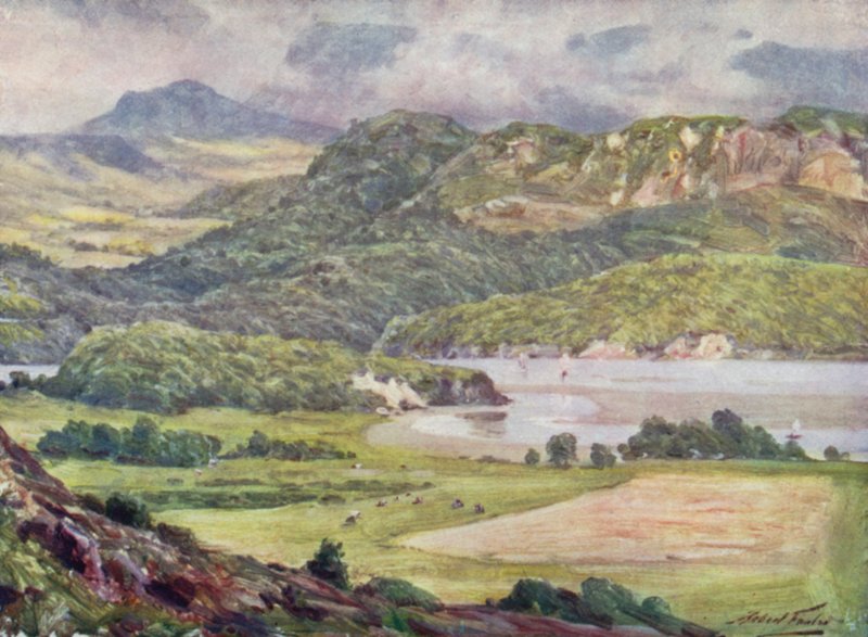 Mgła na Cader Idris (kolor lito) autorstwa Robert (after) Fowler