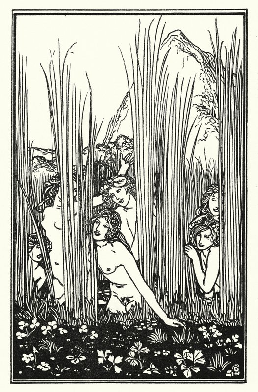 Shelley: Hymn of Pan (litografia) autorstwa Robert Anning Bell