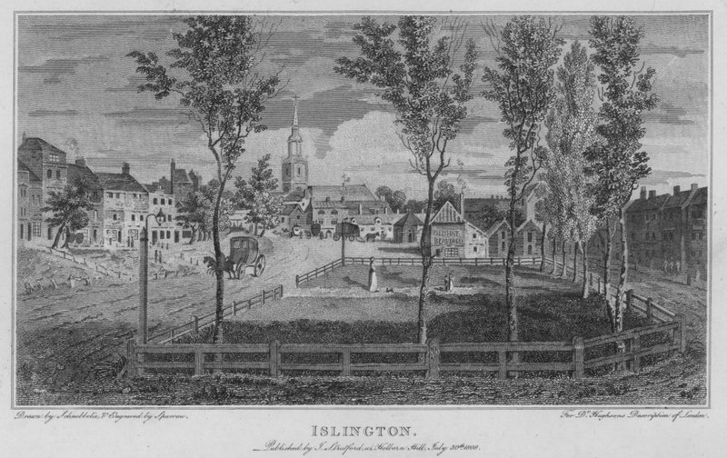 Islington (grawerowanie) autorstwa Robert Blemell (after) Schnebbelie
