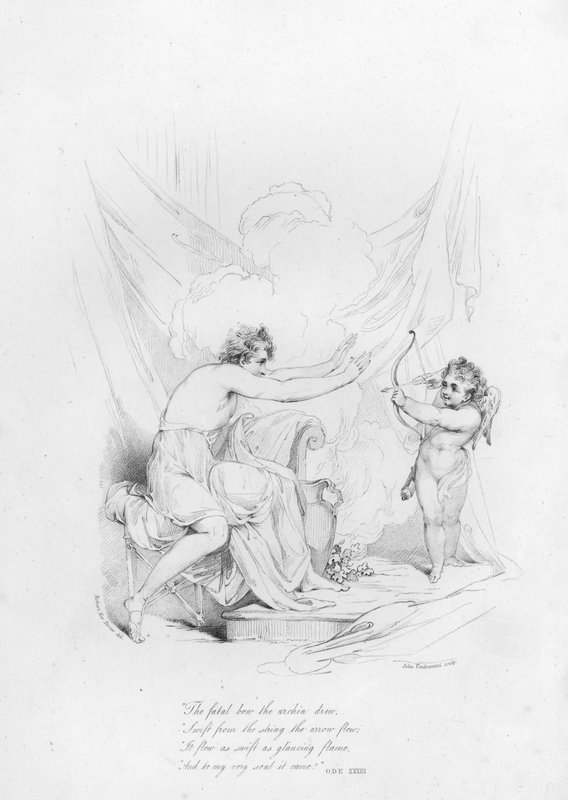 Anakreon, Oda XXXIII (rycina) autorstwa Robert Kerr (after) Porter
