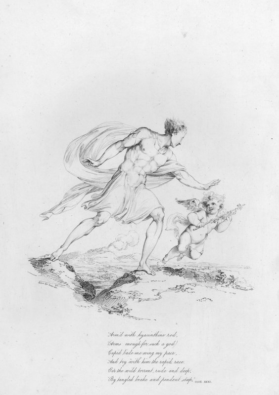 Anakreon, Oda XXXI (rycina) autorstwa Robert Kerr (after) Porter