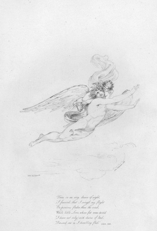 Anakreon, Oda XXX (grawerowanie) autorstwa Robert Kerr (after) Porter