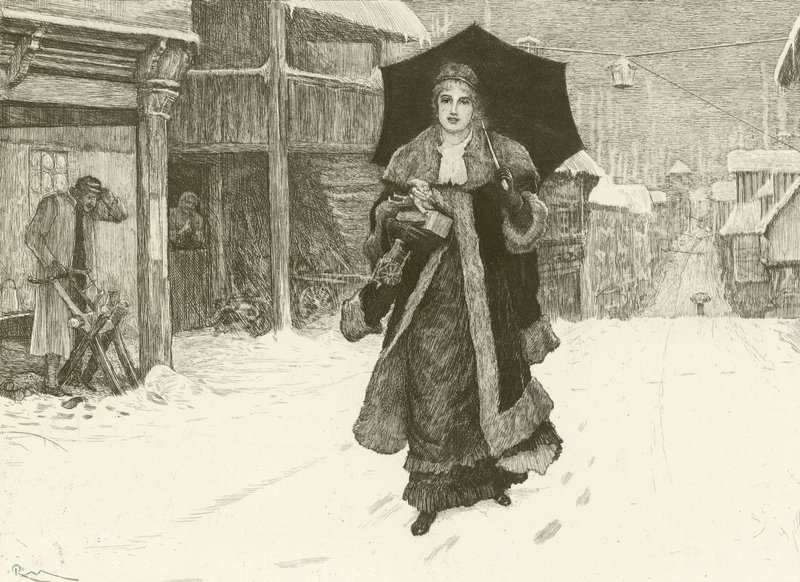 Lady Bountiful (grawiura) autorstwa Robert Walker Macbeth