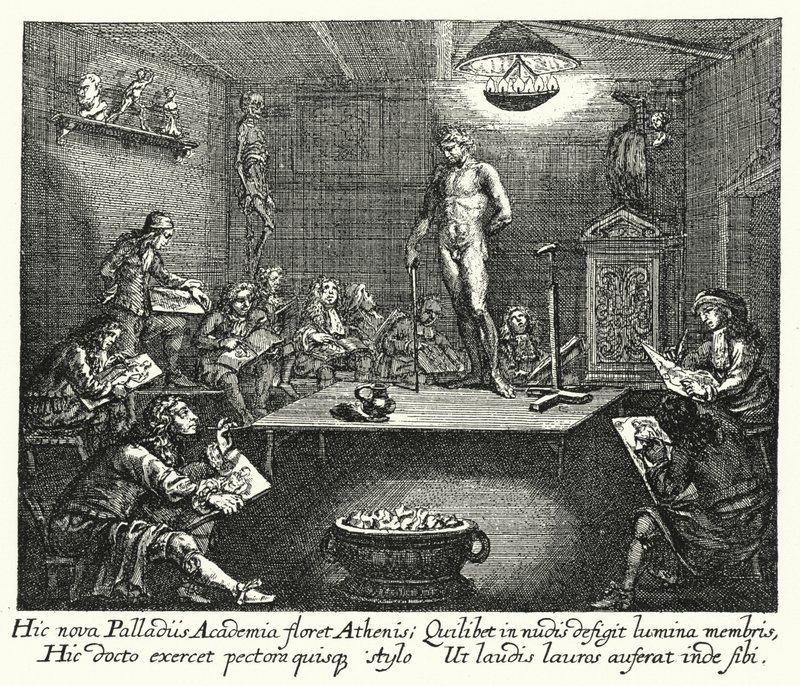 Akademia (grafika) autorstwa Romeyn de (after) Hooghe