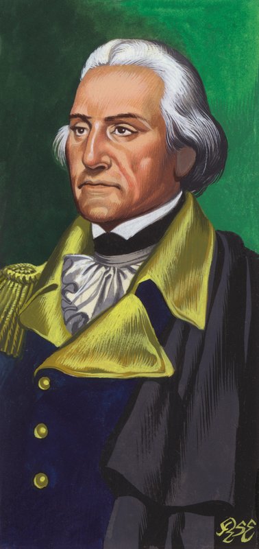 George Washington (gwasz na papierze) autorstwa Ron Embleton