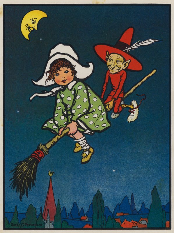Marjorie i Czerwony Elf (kolor lito) autorstwa Rosa Clementina Petherick