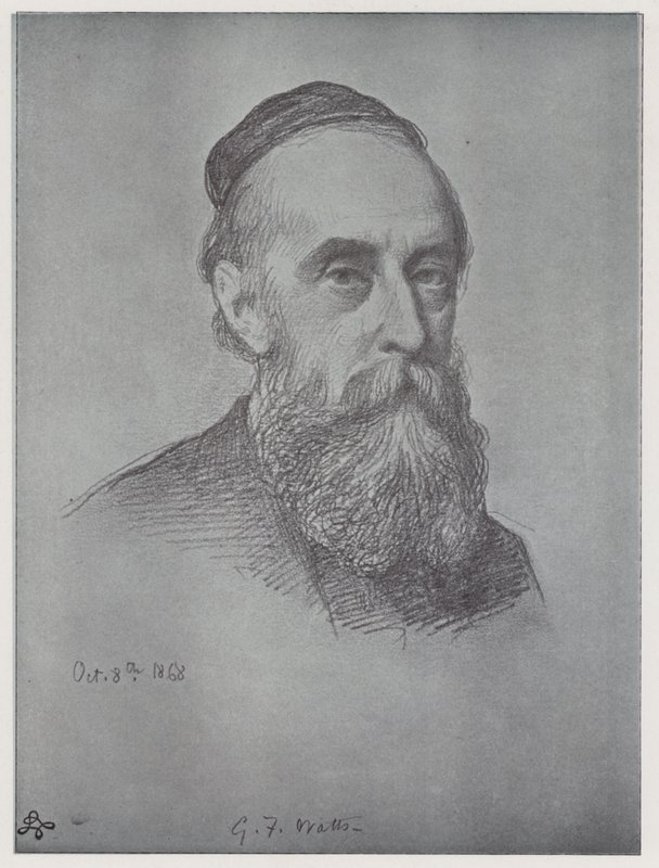 George Frederick Watts (lito) autorstwa Rudolf Lehmann