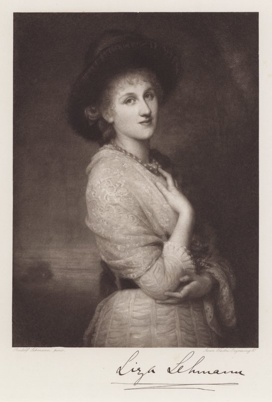 Liza Lehmann (lito) autorstwa Rudolf Lehmann