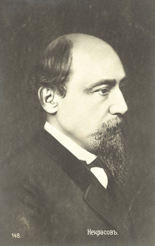 Nikołaj Niekrasow, rosyjski poeta (b/w zdjęcie) autorstwa Russian Photographer