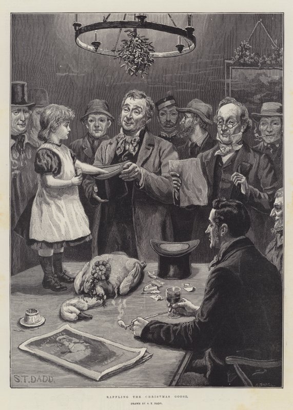 loteria świąteczna gęś autorstwa S.T. Dadd