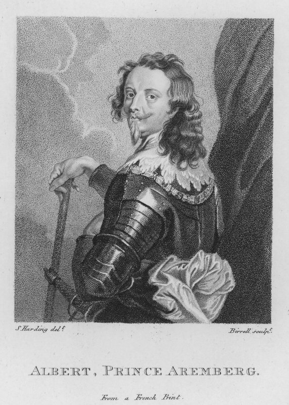 Albert, książę Aremberg (grafika) autorstwa S. (after) Harding