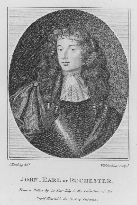 John, hrabia Rochester (grafika) autorstwa S. (after) Harding