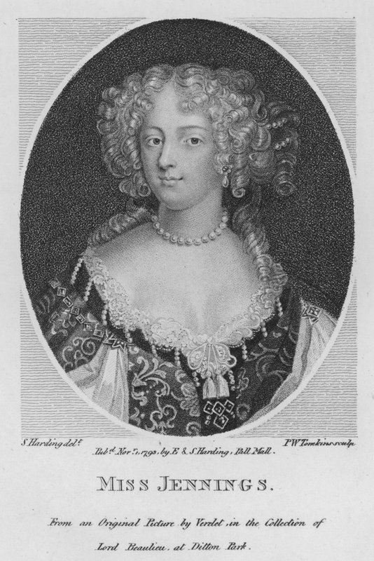 Panna Jennings (Grawerowanie) autorstwa S. (after) Harding