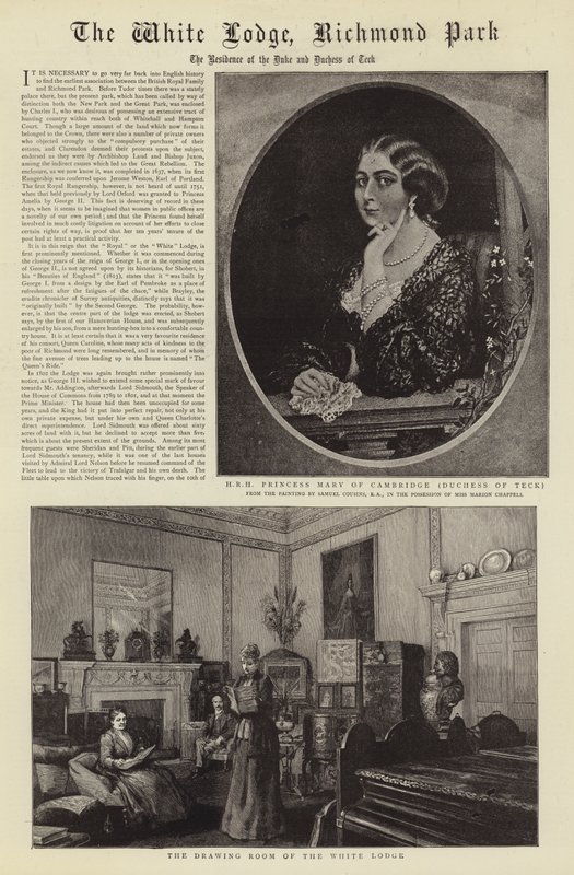 The White Lodge, Richmond Park autorstwa Samuel Cousins