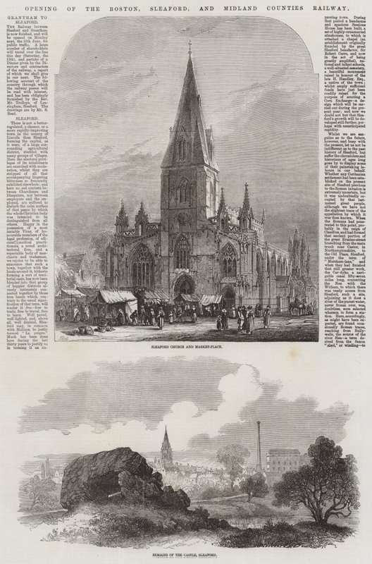 Otwarcie kolei hrabstw Boston, Sleaford i Midland autorstwa Samuel Read