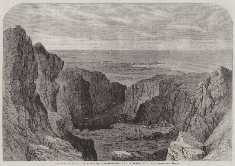 Kamieniołom granitu w Peterhead, Aberdeenshire autorstwa Samuel Read