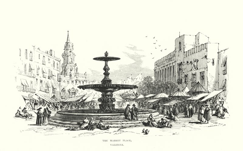 Rynek, Walencja autorstwa Samuel Read
