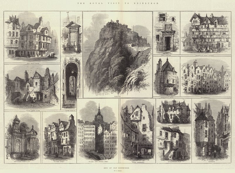 Królewska wizyta w Edynburgu autorstwa Samuel Read