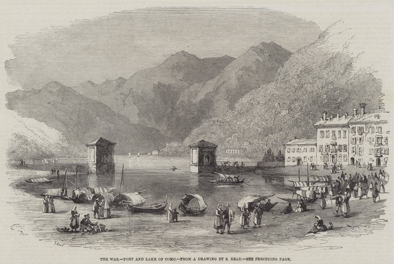 Wojna, Port i Jezioro Como autorstwa Samuel Read