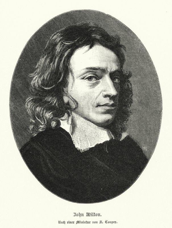 John Milton , angielski poeta (lito) autorstwa Samuel (after) Cooper