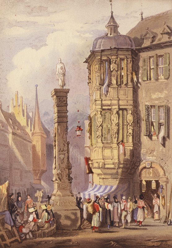 Wurzburg (druk kolorowy) autorstwa Samuel (after) Prout