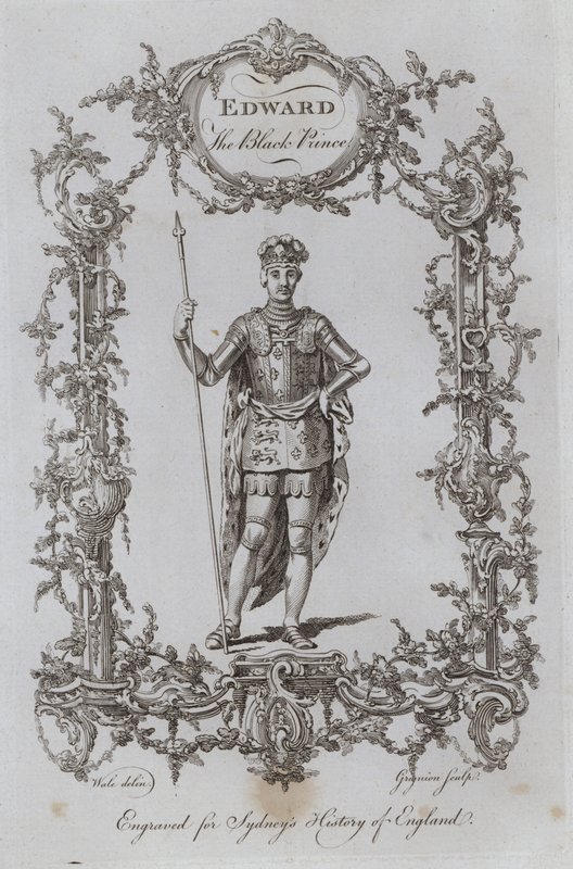 Edward Czarny Książę (rycina) autorstwa Samuel (after) Wale
