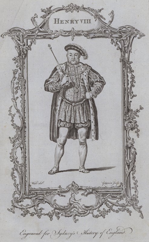 Henryk VIII (grawerowanie) autorstwa Samuel (after) Wale